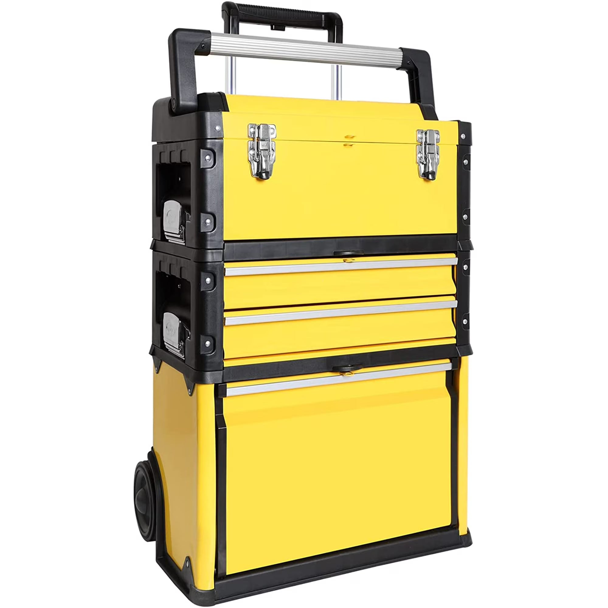 Big Red Stackable Rolling Tool Box/Chest/Cabinet with Drawerd and Wheels for Garage Workshop
