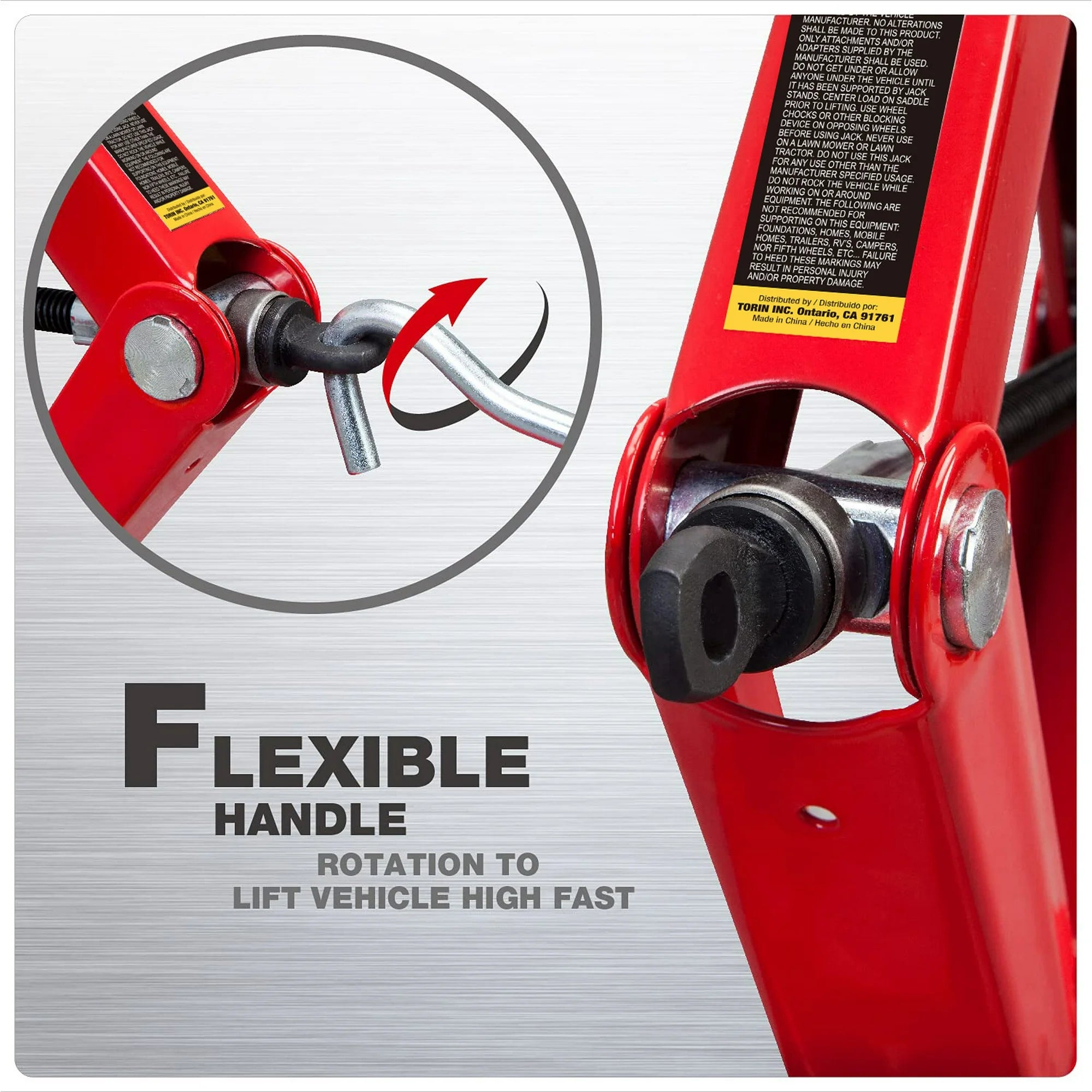 BIG RED Wide Base Cross Car Scissor Jack: Steel Portable Quick Lift 1.5 Ton (3,000 lb) Capacity