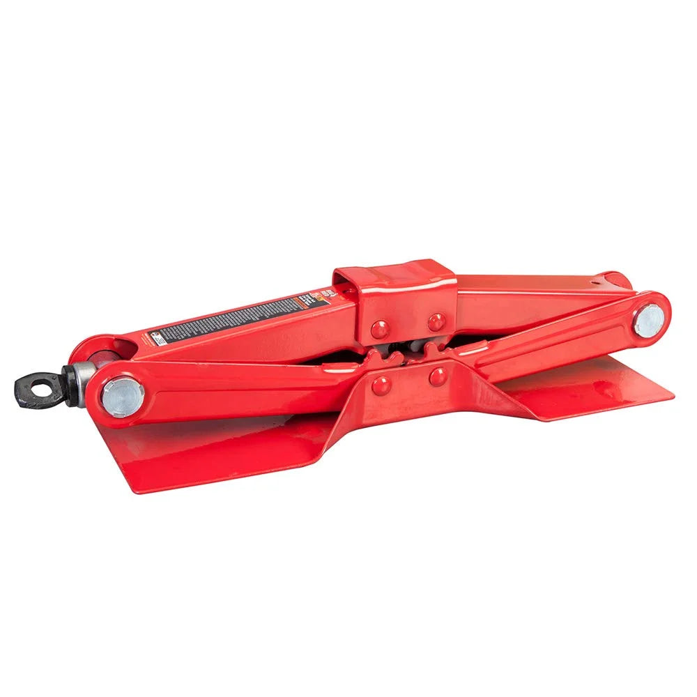 BIG RED Wide Base Cross Car Scissor Jack: Steel Portable Quick Lift 1.5 Ton (3,000 lb) Capacity