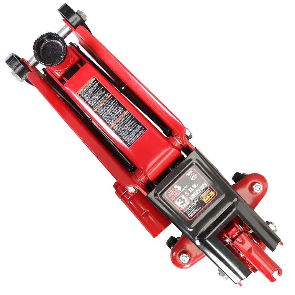 BIG RED Torin Hydraulic Trolley Service/Floor Jack with Extra Saddle (Fits: SUVs and Extended Height Trucks): 3 Ton (6,000 lb) Capacity