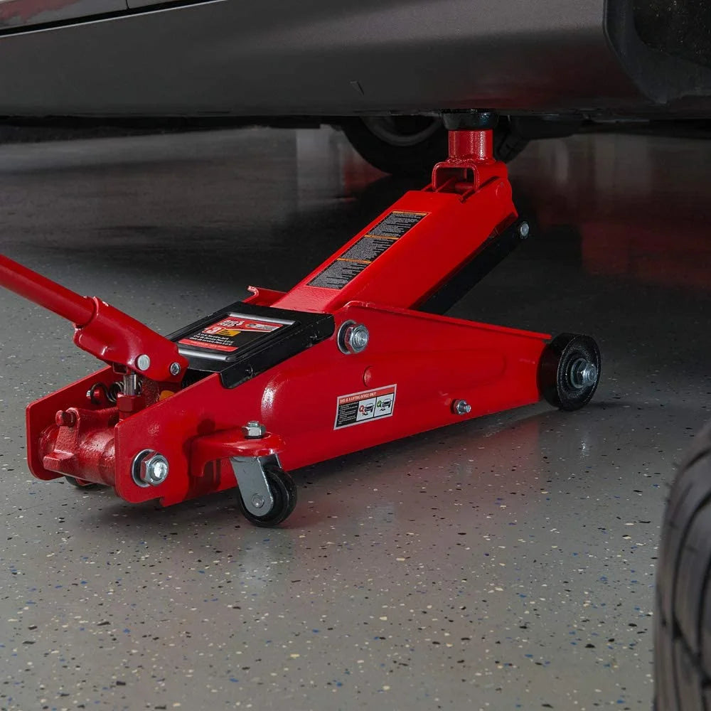 BIG RED Torin Hydraulic Trolley Service/Floor Jack with Extra Saddle (Fits: SUVs and Extended Height Trucks): 3 Ton (6,000 lb) Capacity