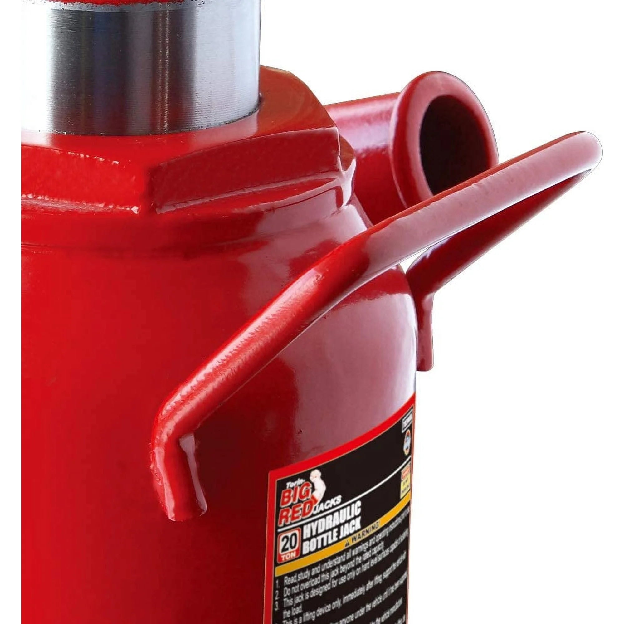 Big Red 20 Ton Hydraulic Stubby Low Profile Welded Bottle Jack for Car (40,000 lbs) Capacity, Red